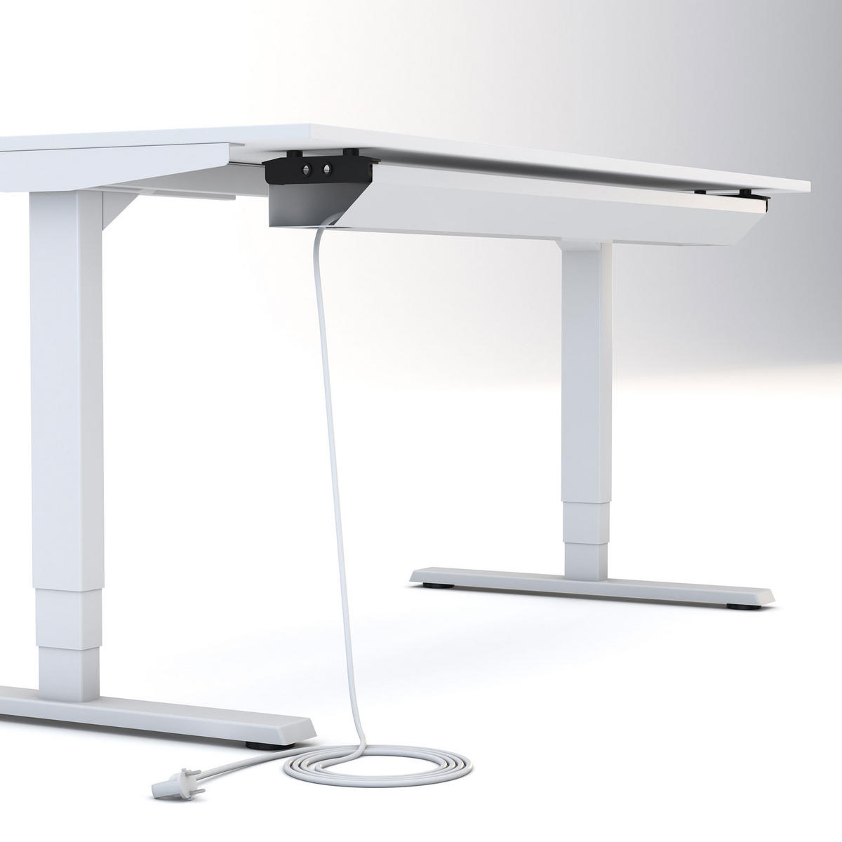 KABELKANAL Horizontaler Kabelkanal Flex-small / Ohne Zubehör Weiß 880mm - Weiß, Metall (16/88/10cm) - ASSMANN