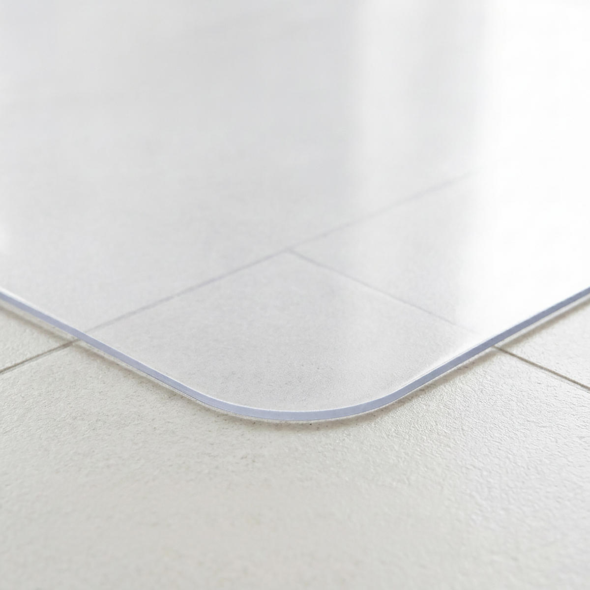 BODENSCHUTZMATTE Transparent PVC - Transparent, Kunststoff (120/120cm) - Relaxdays