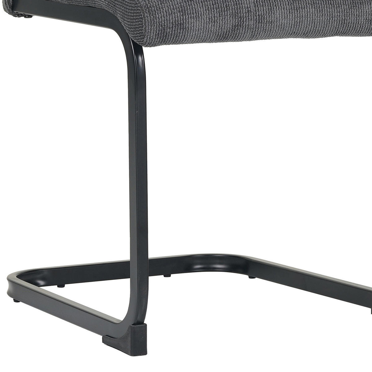 FREISCHWINGER - 4er-Set - Schwarz/Grau, Textil/Metall (44/96/59cm) - home24