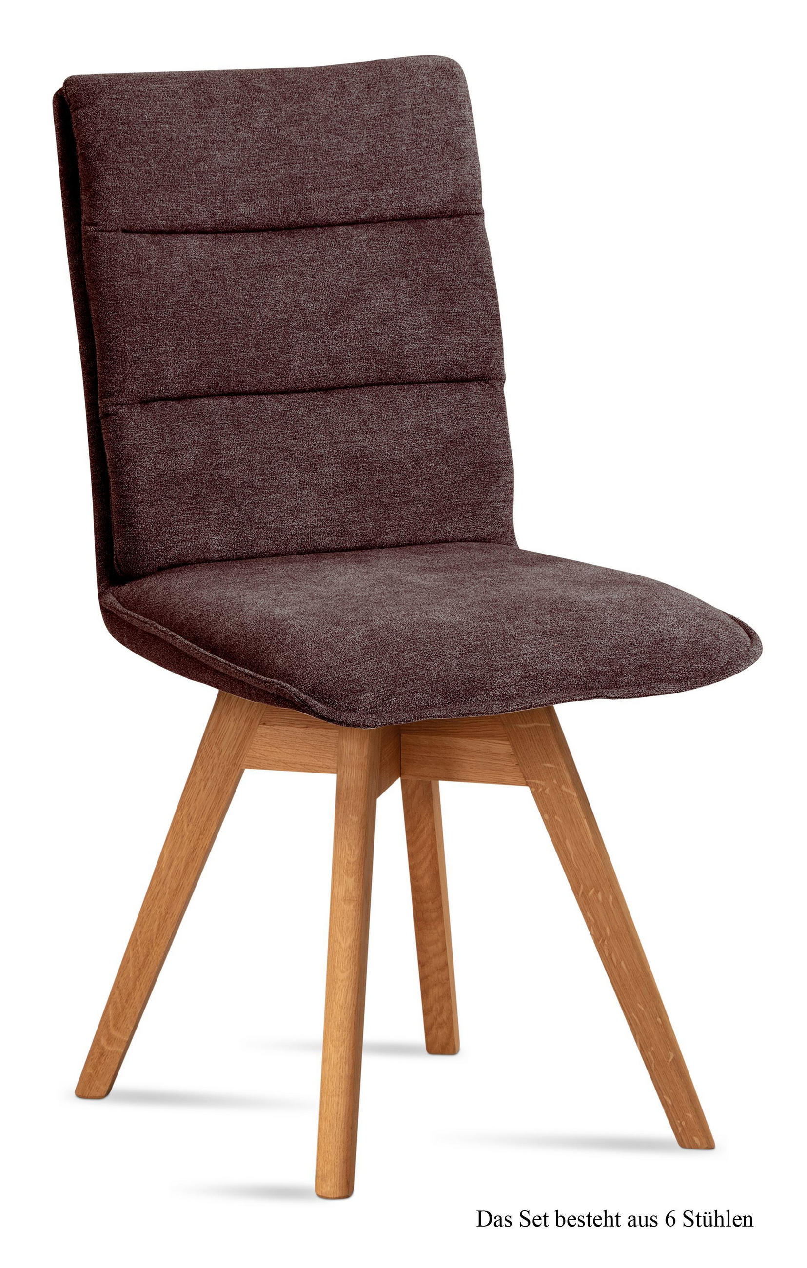 ESSZIMMERSTUHL drehbar (6er-Set) Dorle 47x92x60 Eiche geölt/Braun - Eichefarben/Braun, Kunststoff (60/92/47cm) - 58aufmkessel