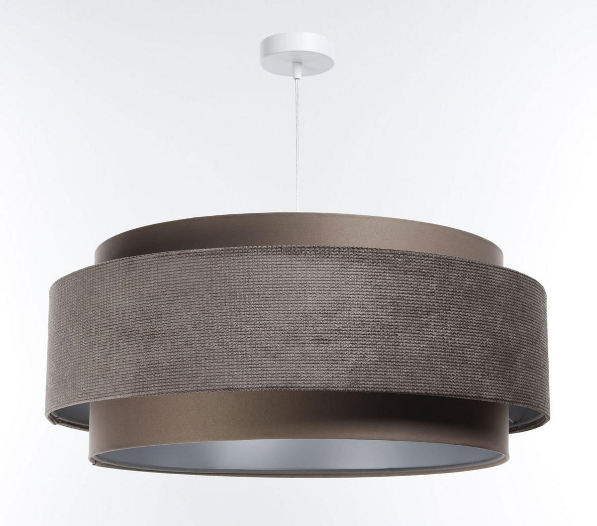 HÄNGELEUCHTE Grün 60/25 cm - Braun, Kunststoff (60/1.9/25cm) - ONZENO