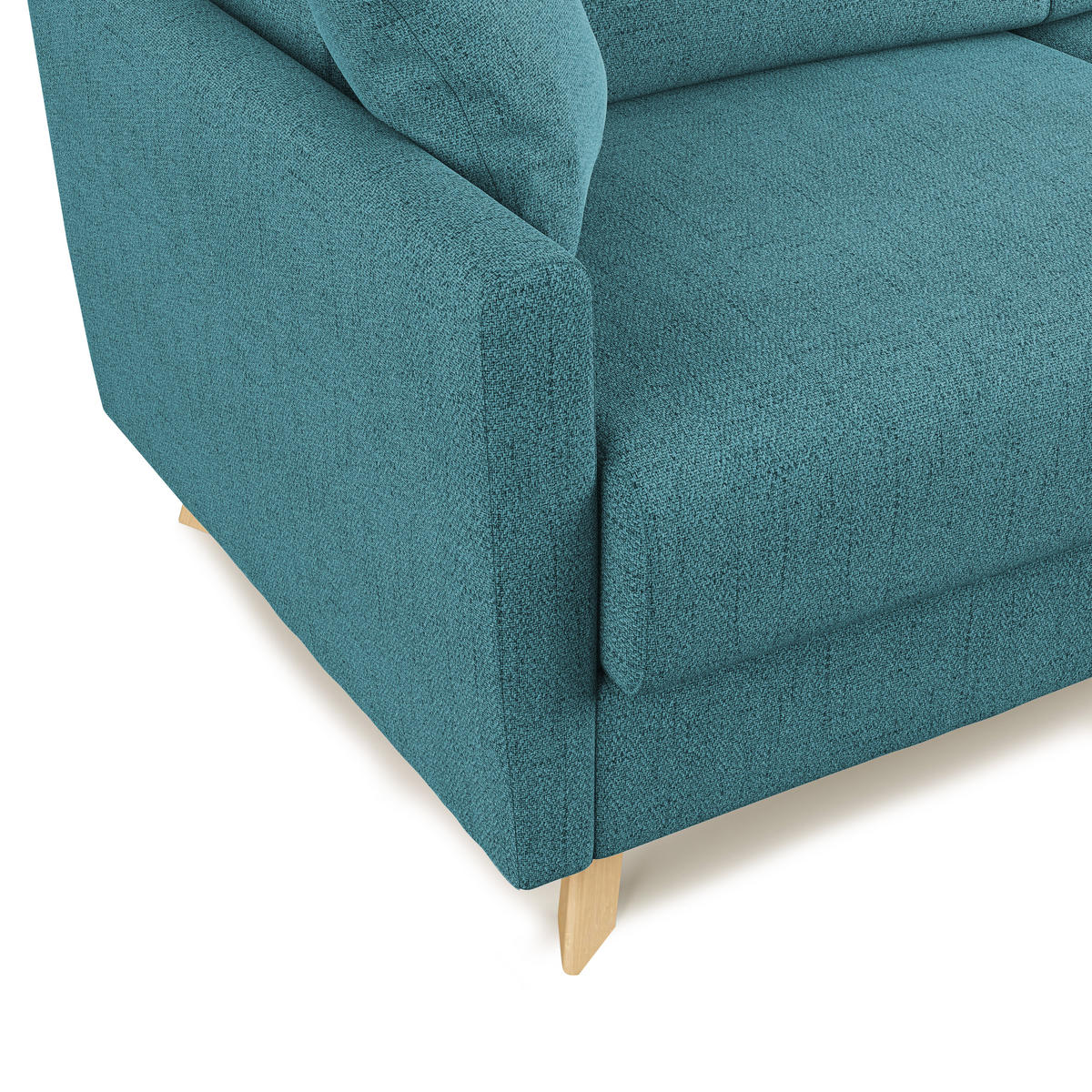 SCHLAFSOFA Edgar - Hellblau, Textil (160/94/97cm) - Divani.store