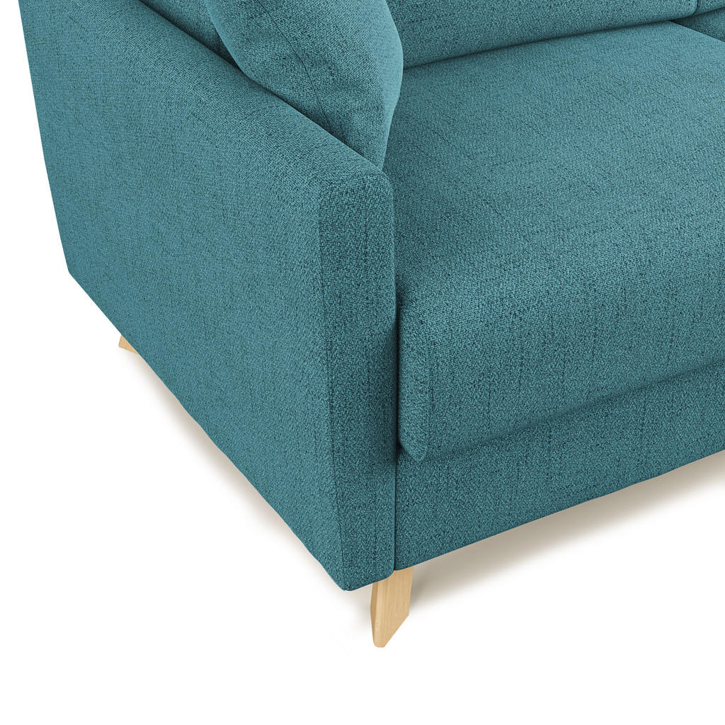 Thumbnail - Divani.store Schlafsofa, Hellblau, Textil, 3-Sitzer, Rechteckig, 180x94x97 cm, Wohnzimmer, Sofas & Couches, Schlafsofas