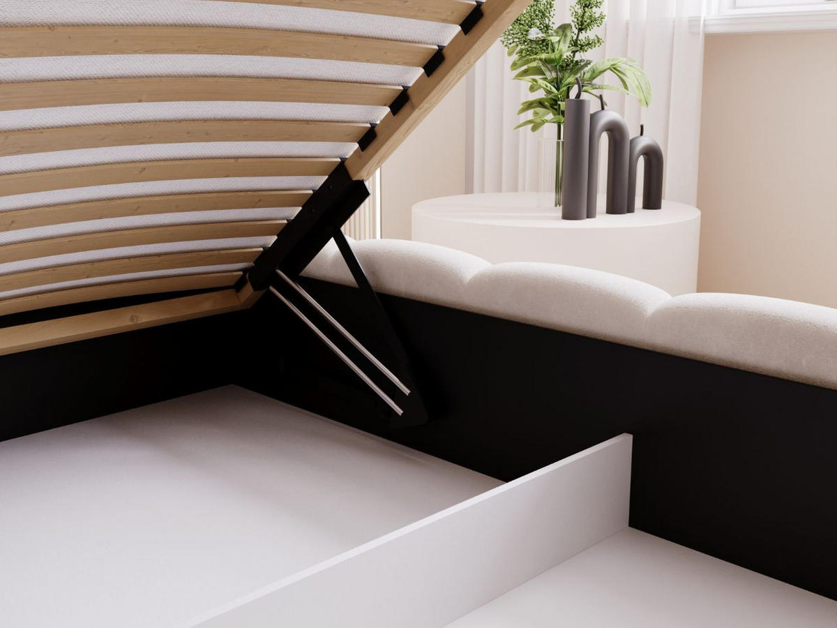 POLSTERBETT Cloud low 160x200 Beige - Beige, Textil (160/200cm) - Graingold