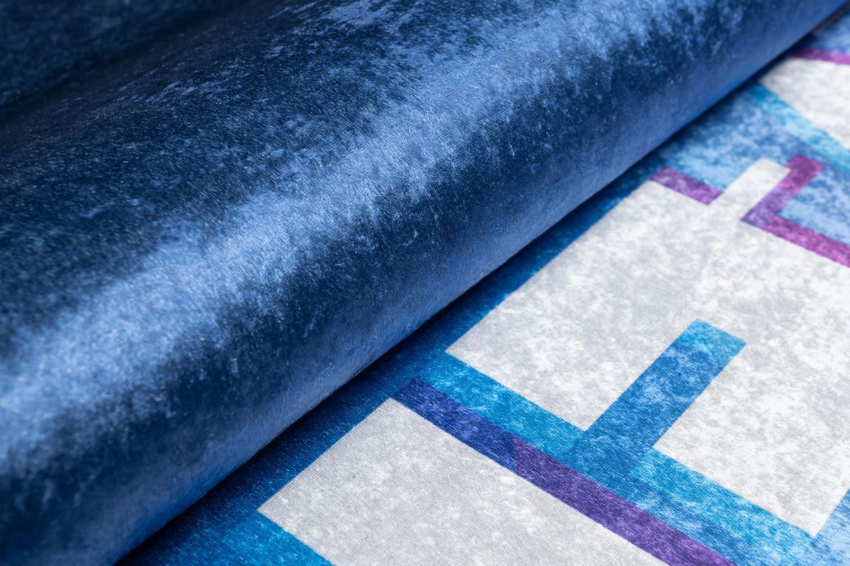 TEPPICH EMMA Blau 160/230 cm - Blau, Kunststoff (160/230cm) - Tapiso