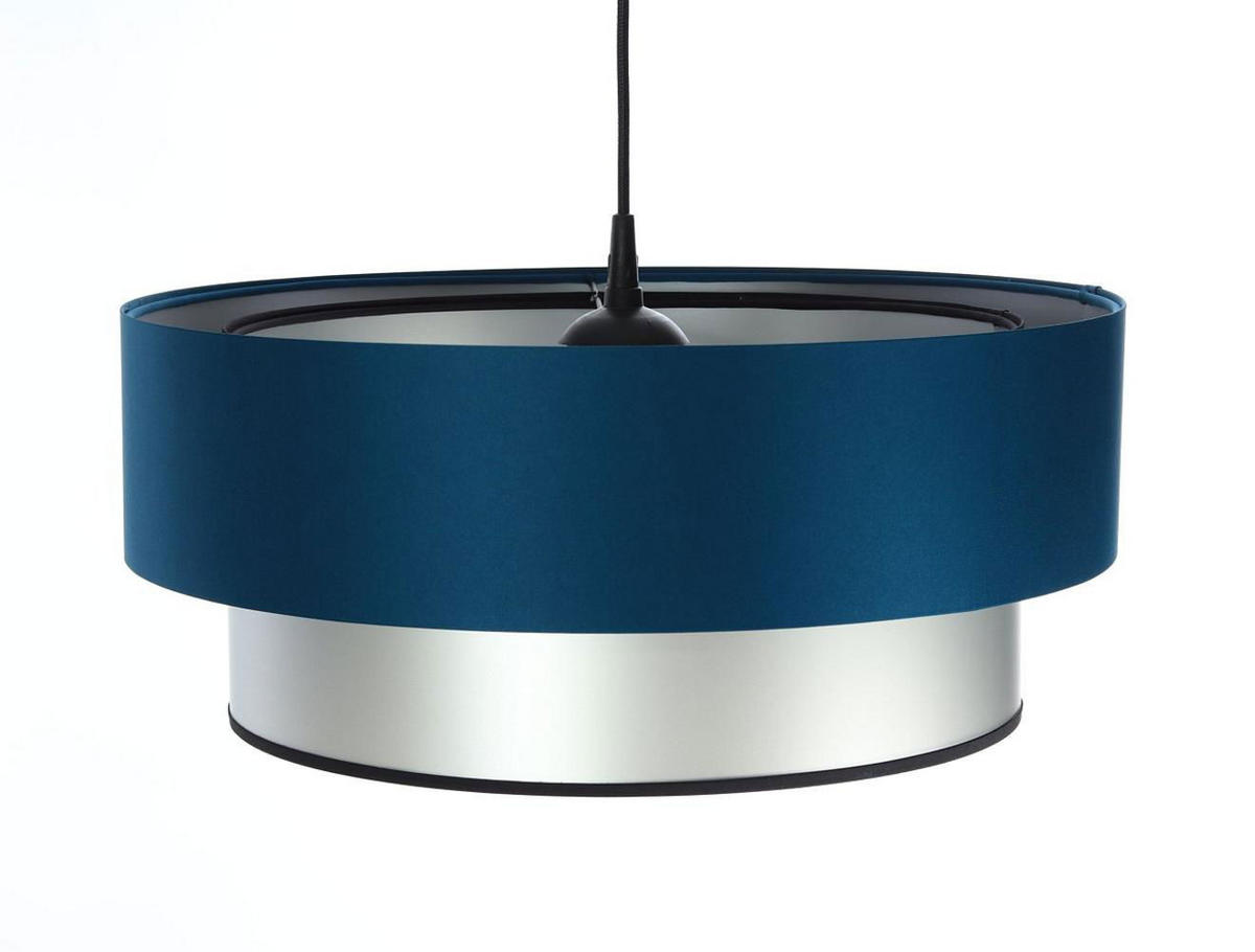 HÄNGELEUCHTE Blau 40/20 cm - Blau/Silberfarben, Kunststoff (40/1/20cm) - ONZENO