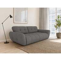 BIGSOFA Vannes Chenille Grau 272/134/68 cm - Grau, Kunststoff/Textil (272/68/134cm) - foamnova