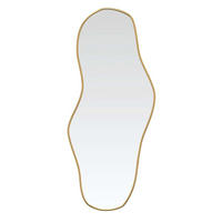 WANDSPIEGEL Golden 90/40 Cm - Goldfarben, Glas (40/90/90cm) - vidaXL