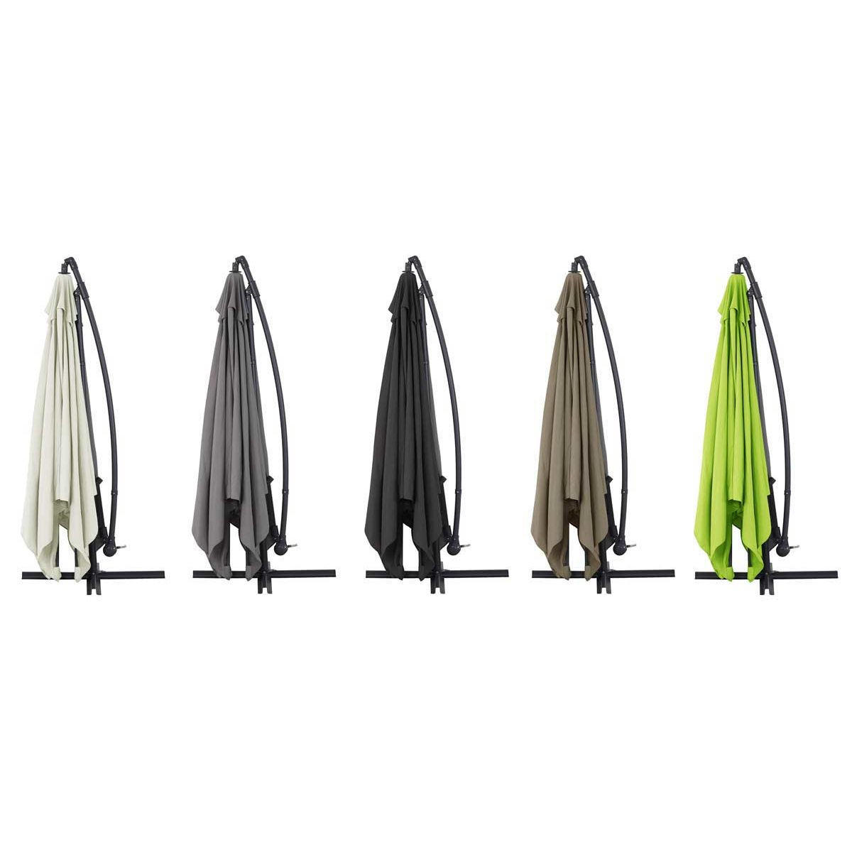 SONNENSCHIRM - "Ilios 3" - Viereckig - 3 x 3 m - Grün - Grün, Metall (300/300cm) - Habitat Garten