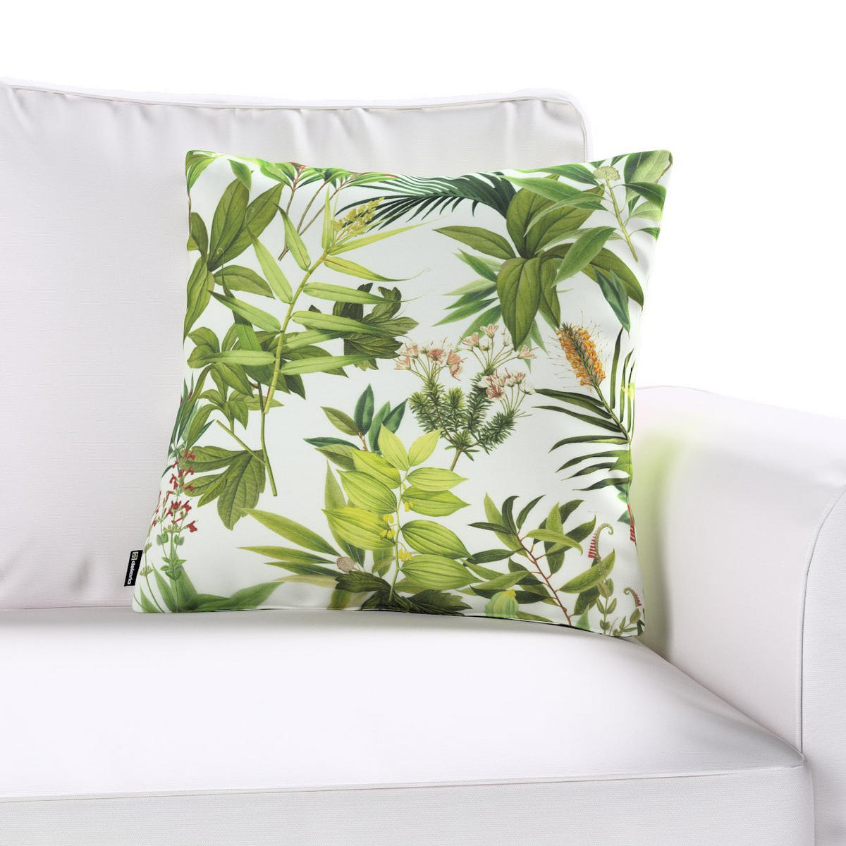 KISSENHÜLLE Tropical Island grün, 50x50 cm - Grün, Textil (50/50cm) - Dekoria