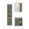 SADA KOUPELNOVÉHO NÁBYTKU Viola Zelená/umělecká - dub artisan/zelená barva, kompozitní dřevo (60/60/45.5cm) - Vicco