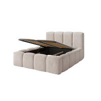 POLSTERBETT NOVERA – 180×200 cm - Mit Bettkasten Kaschmir Beige - Kaschmir/Beige, Holzwerkstoff (180/200cm) - Milaros Markt