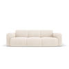 SOFA Molino aus Chenille-Stoff leichtes beige 3 Sitzplätze - Creme, Textil (95/72/235cm) - Micadoni