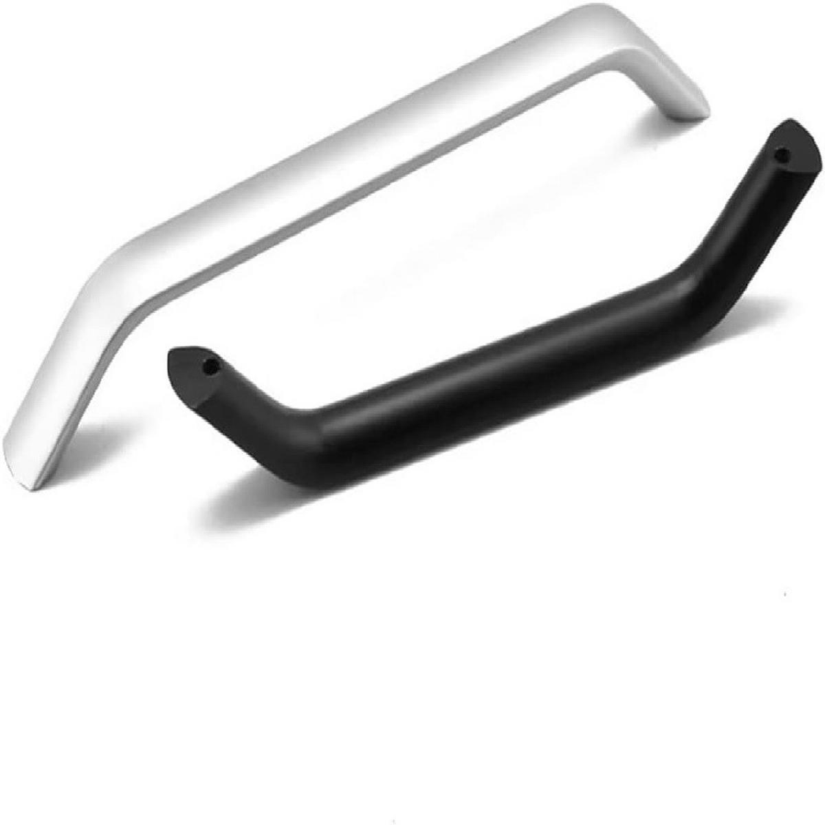 MÖBELGRIFF Schwarz 10er-Set - Schwarz, Metall (27.7/2.77/1.4cm)