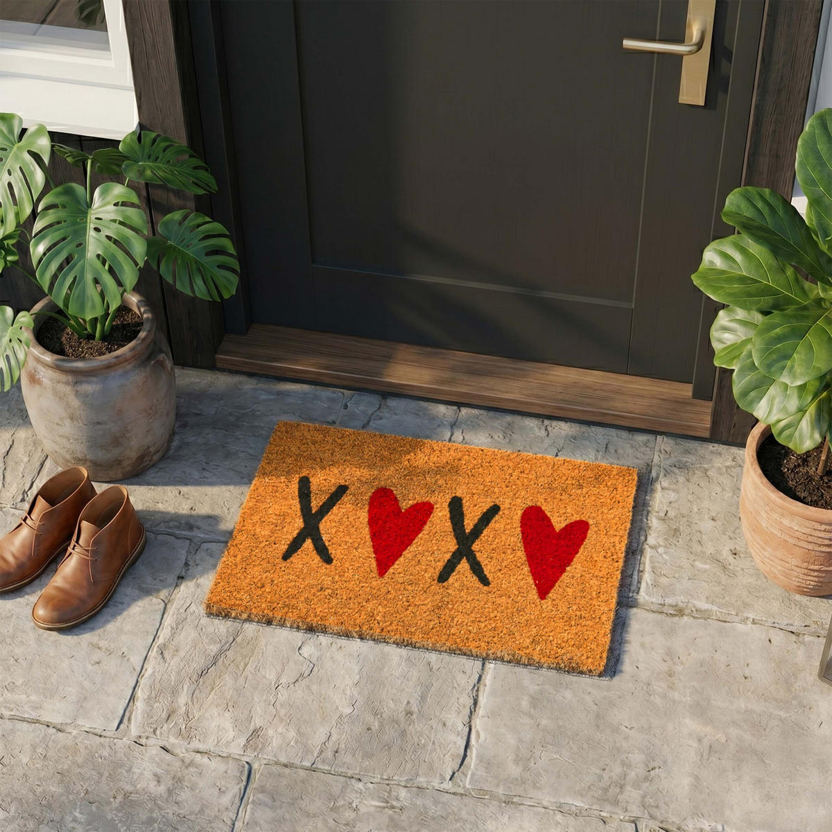 ROHOŽ - viacfarebná, textil/plast (60/40cm) - Relaxdays