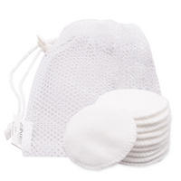 ABSCHMINKTÜCHER, 10er-Set, 8, 100% Polyester, Weiß - Weiß, Textil (8/8cm) - Zollner24