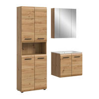 BAD-SET ICE 4-tlg. (B/H/T: ca. 135/185/46 cm) in Artisan Oak Nachbildung/Artisan Oak Nachbildung - Eiche Artisan, Holz (135/185/46cm)