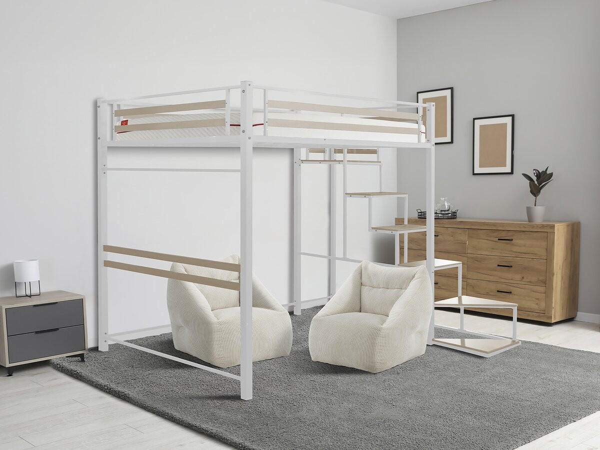 HOCHBETT Lena Weiß - Weiß, Metall (140/190cm) - Habitat Garten