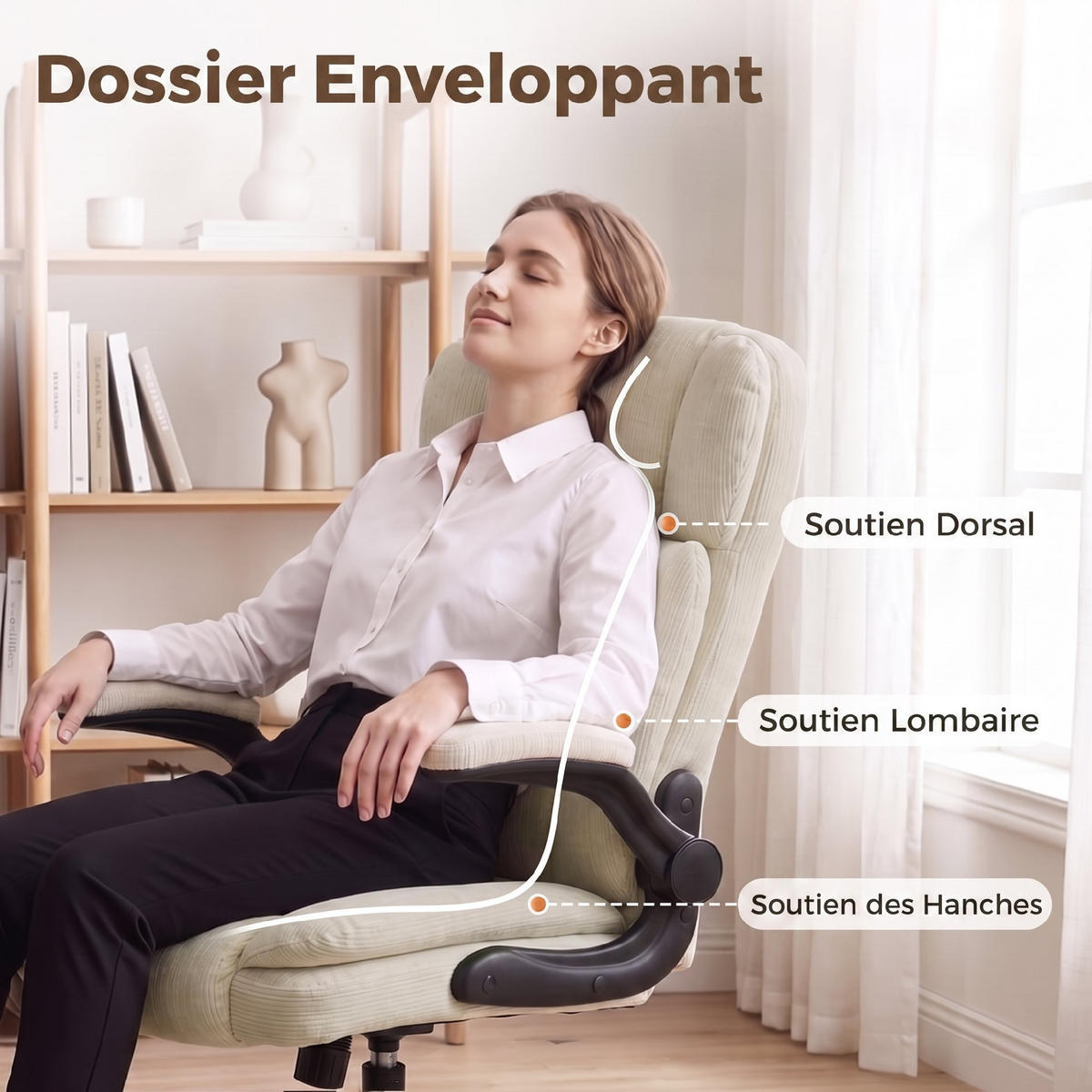 BÜROSTUHL Beige 70.0/67.0/108.0 cm - Beige, Metall (67/108/70cm)