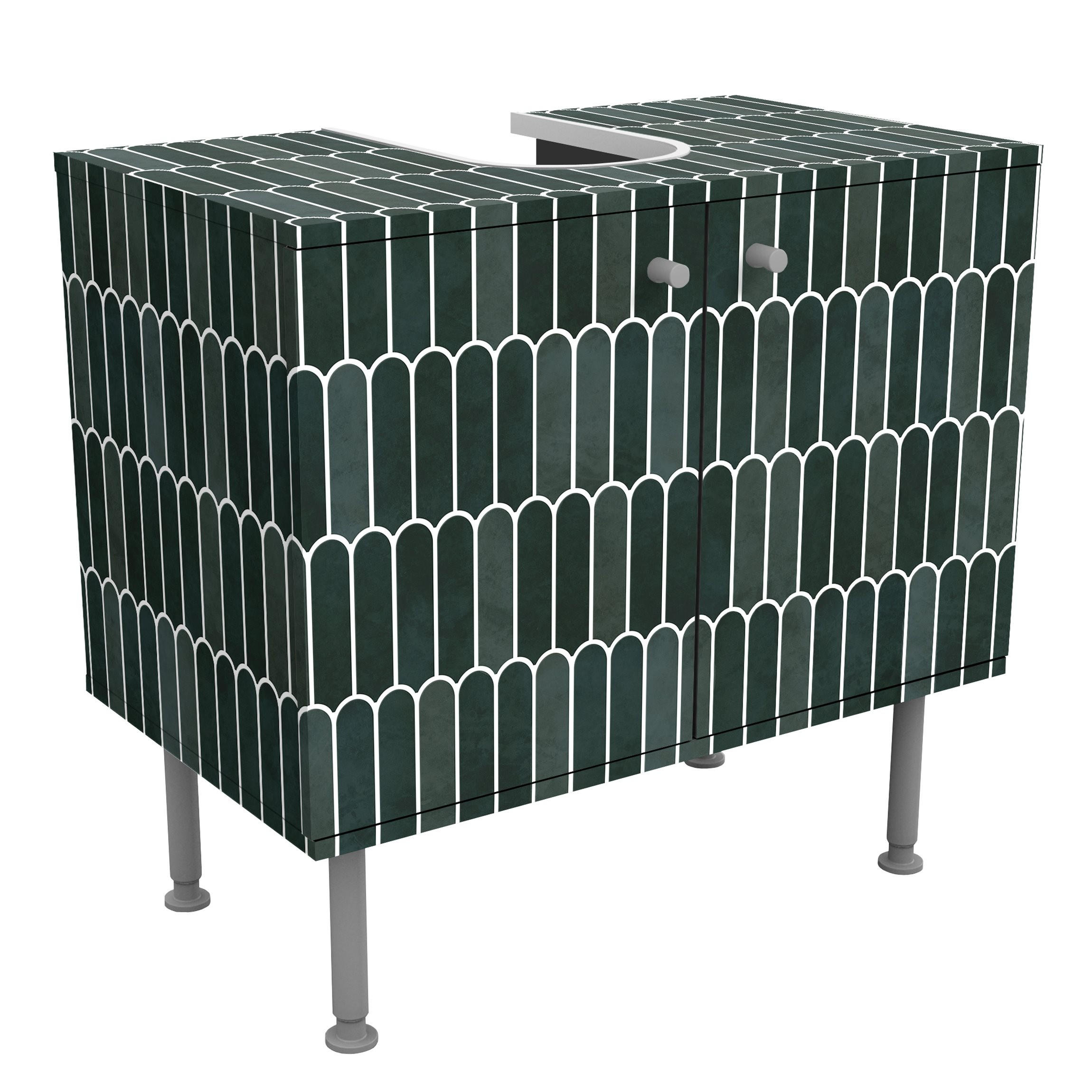 Bilderwelten Waschbeckenunterschrank Grün 60x55x35 cm