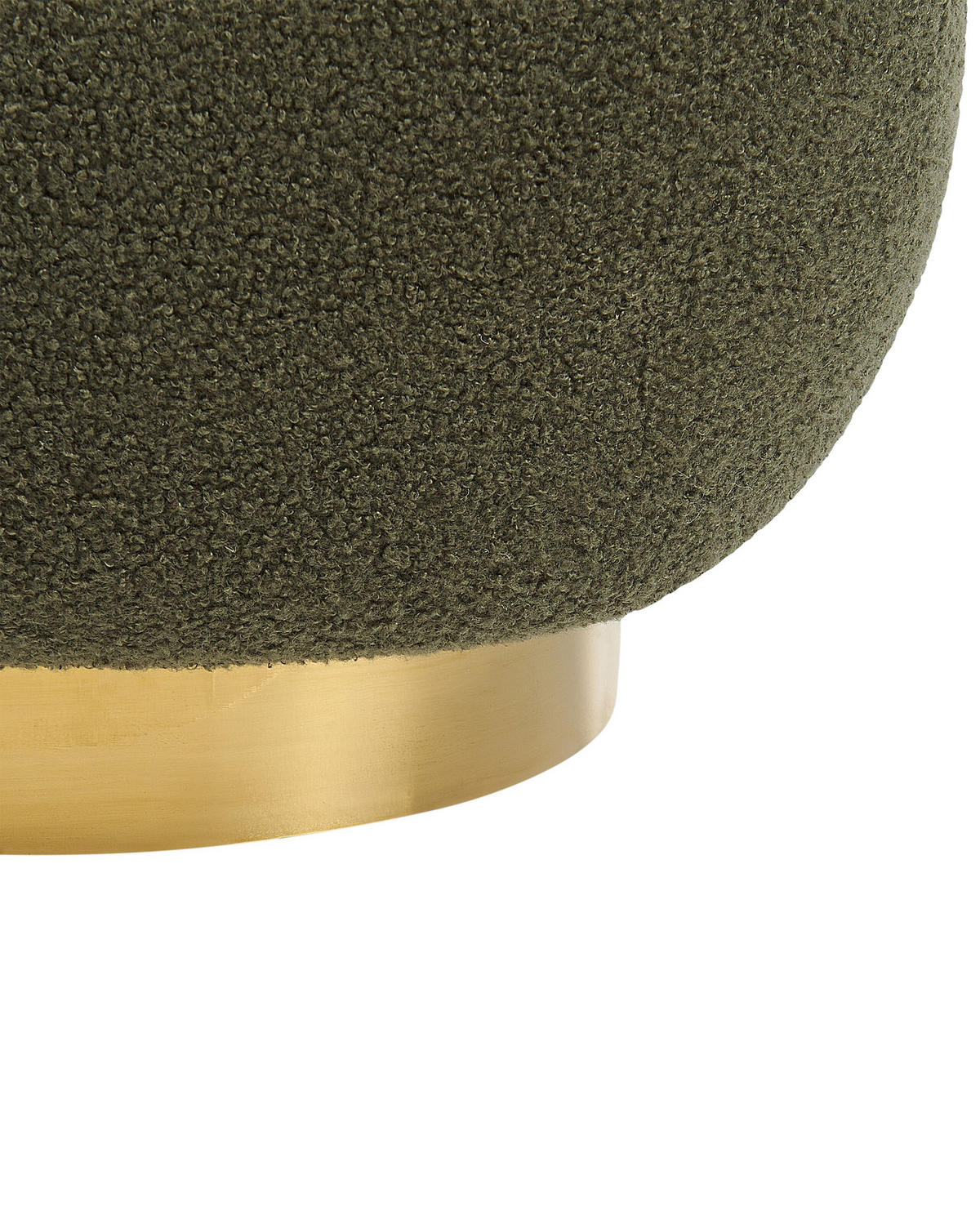SESSEL Bouclé dunkelgrün/gold Lovlisa - Goldfarben/Grün, Textil (62/76/70cm) - Beliani