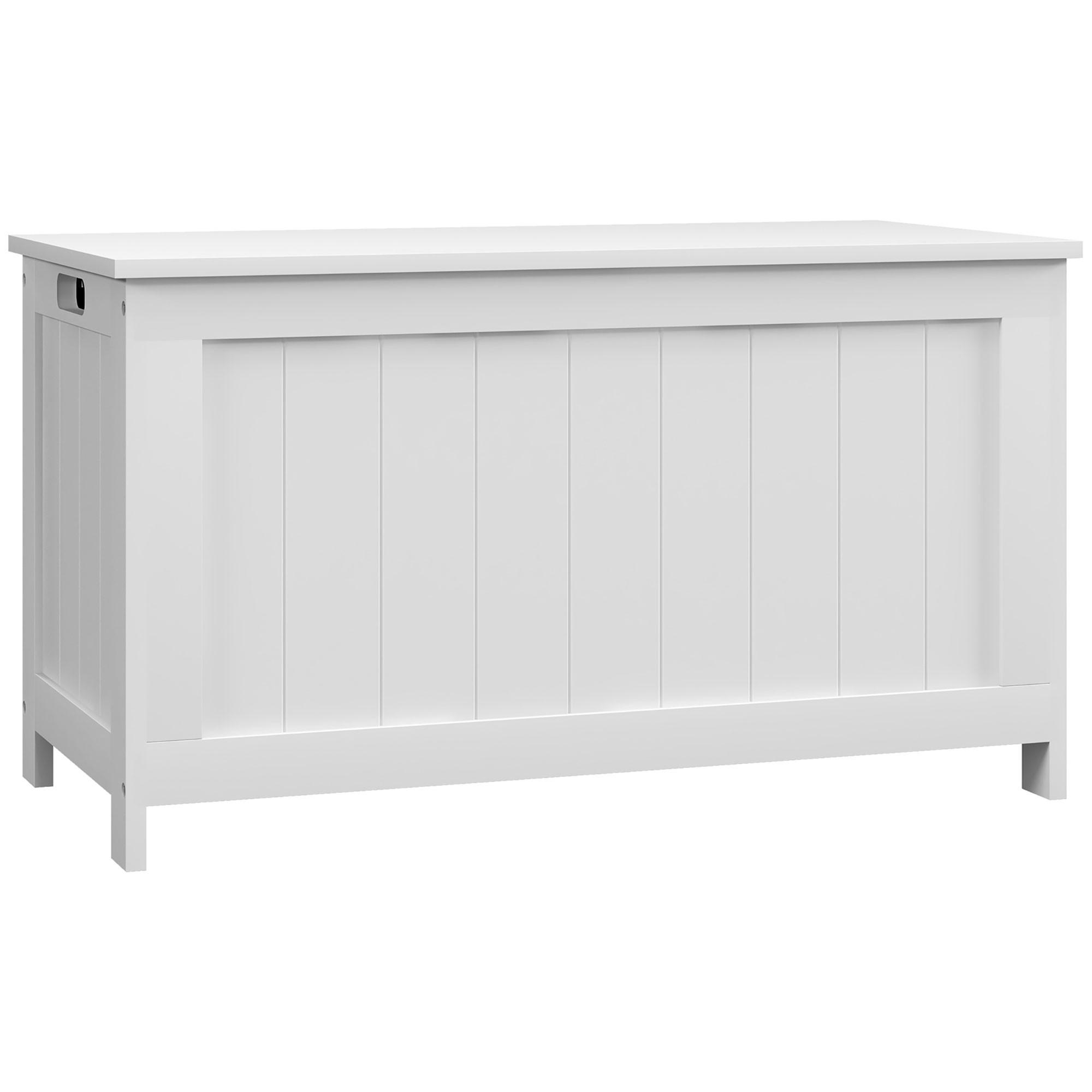 AUFLAGENBOX, MDF, Weiß, 81 x 40 x 46 cm - Weiß, Holzwerkstoff (40/46/81cm) - HOMCOM