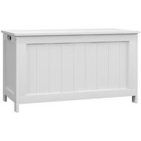 AUFLAGENBOX, MDF, Weiß, 81 x 40 x 46 cm - Weiß, Holzwerkstoff (40/46/81cm) - HOMCOM