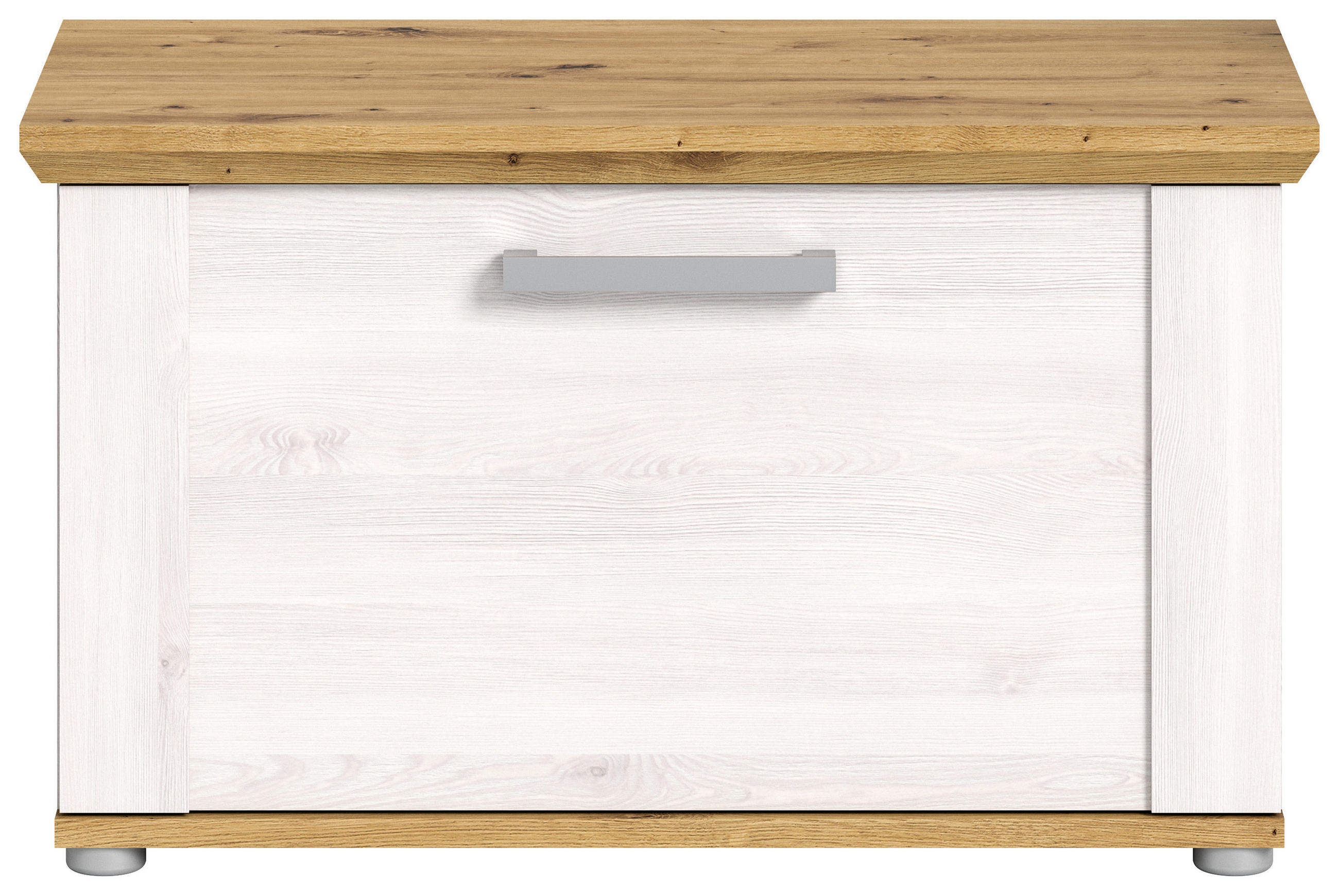 SITZBANK Verona Garderobe in Sibiu Lärche Nb. und Artisan Eiche Nb. B/H/T: 80x47x39 cm - Lärchefarben, Holzwerkstoff (78/45/37cm) - Homes & Jones