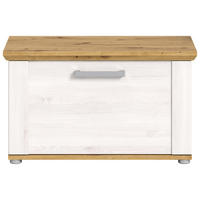 SITZBANK Verona Garderobe in Sibiu Lärche Nb. und Artisan Eiche Nb. B/H/T: 80x47x39 cm - Lärchefarben, Holzwerkstoff (78/45/37cm) - Homes & Jones