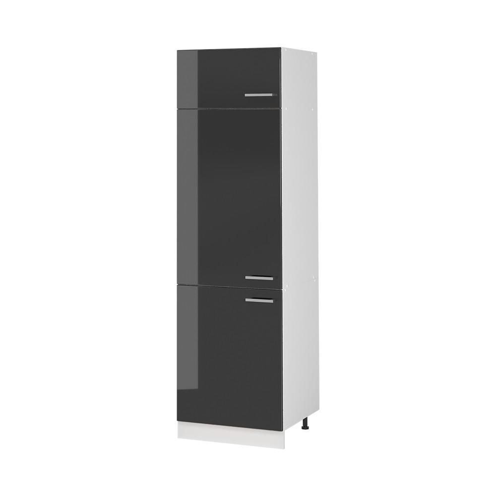HÖGSKÅP R-Line, Antracit högblank/Vit, 60 cm Svart högglans, Vit 206.8/60/57.2 cm
