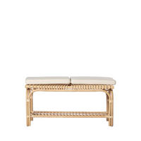 BANK Kina Natürlich 100 cm x 51 cm - Naturfarben, Naturmaterialien (100/51/44cm)