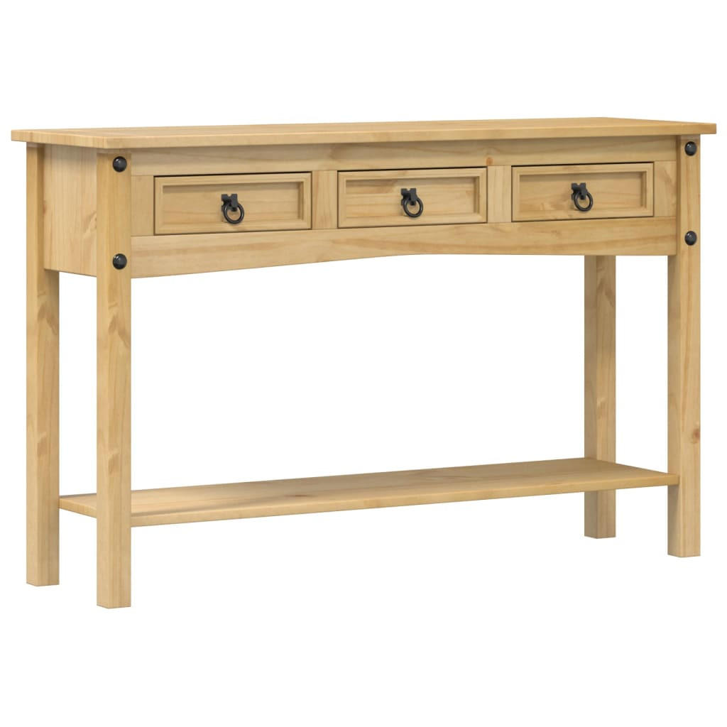 KONSOLENTISCH "Corona" 114/34,5/73 Cm Massivholz Kiefer - Braun, Holz (114/34.5/73cm) - vidaXL