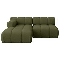 ECKSOFA modulares Sofa Razon-L1 - 190x160x70 cm Grün Bouclé - Grün, Holzwerkstoff/Textil (190/160cm) - ALTDECOR