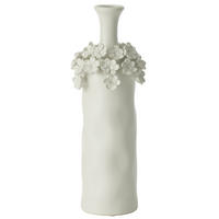 VASE YUCCA - Töpferei - Weiß - L - Ø 15 cm - Weiß, Keramik (40cm) - J-Line