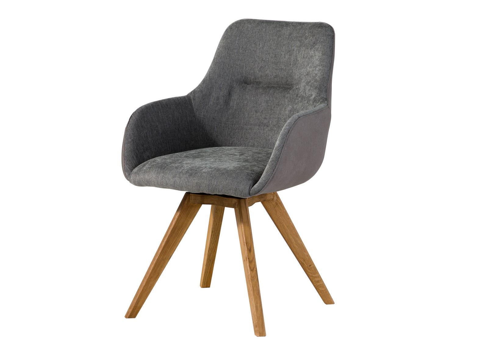 STUHL 100% Polyester 56 x 60 x 87 cm grau TACOMA #10 - Grau, Kunststoff (56/87/60cm) - Massivmoebel24