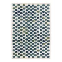 TEPPICH modern grafisch blau - Blau, Textil (120/170cm) - AFK Living