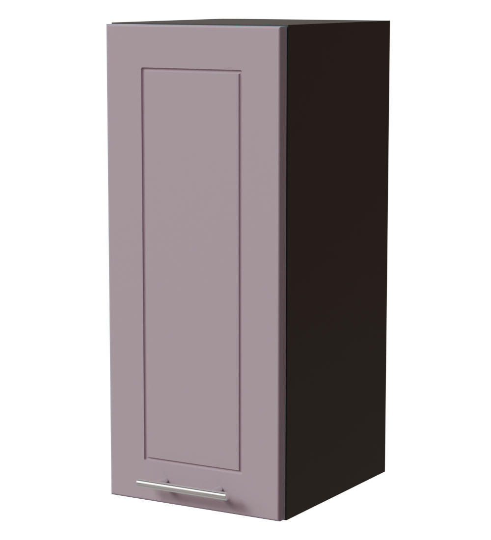 Feldmann-Wohnen Hängeschrank Violett, Dunkelgrau 30x72x32.5 cm