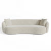 SOFA 3-Sitzer Rastergewebe mit weichem Griff Creme 210cm - Creme, Textil (210/67/96cm) - Sia Home