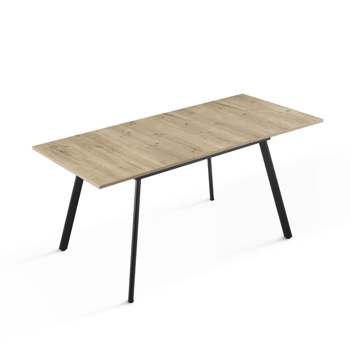 ESSTISCH MARA 120-160/80/76 cm Sandeiche - Sandfarben, Holz (80/120/76cm) - B&D Home