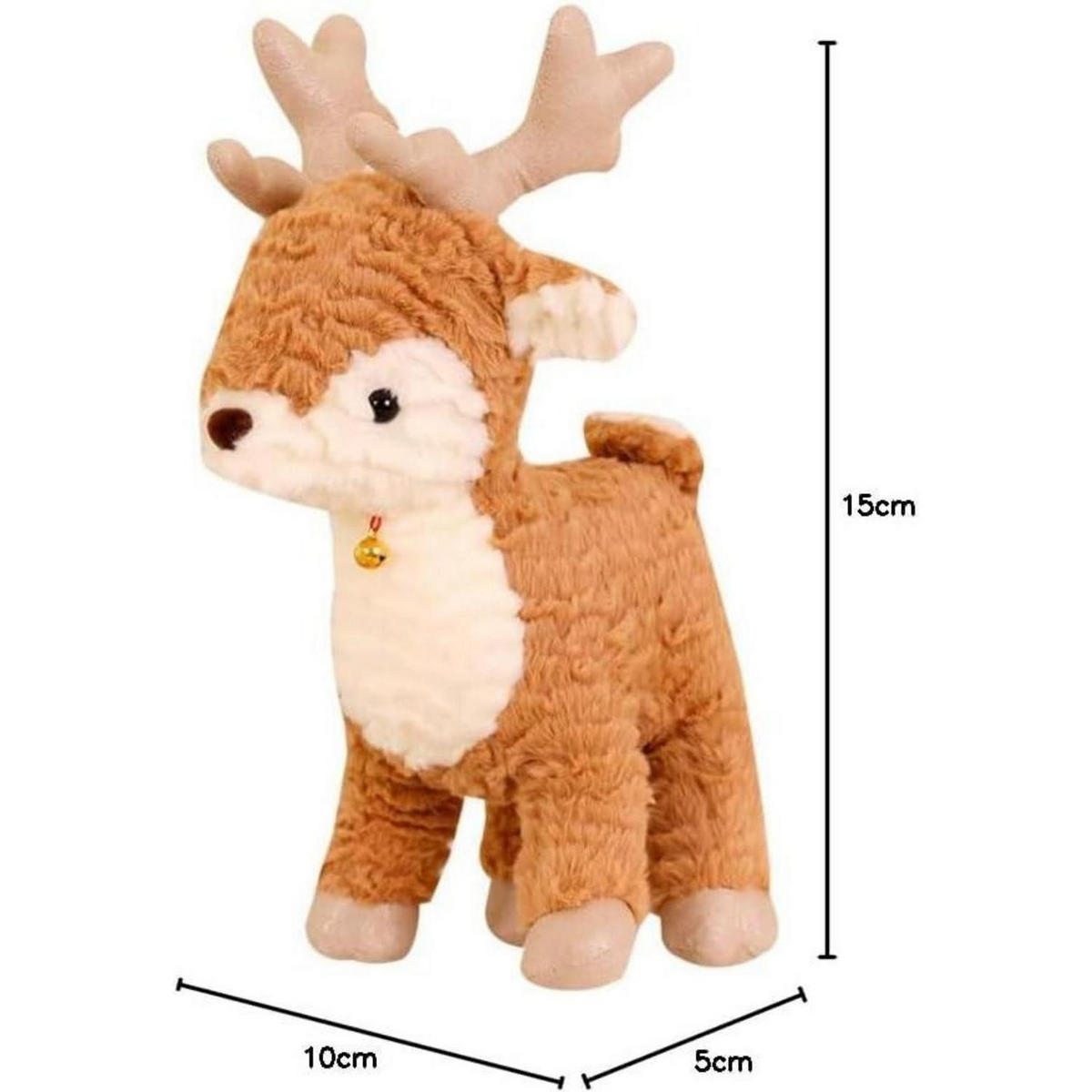 KUSCHELTIER Hirsch 30 cm - Braun, Textil (10/15cm)