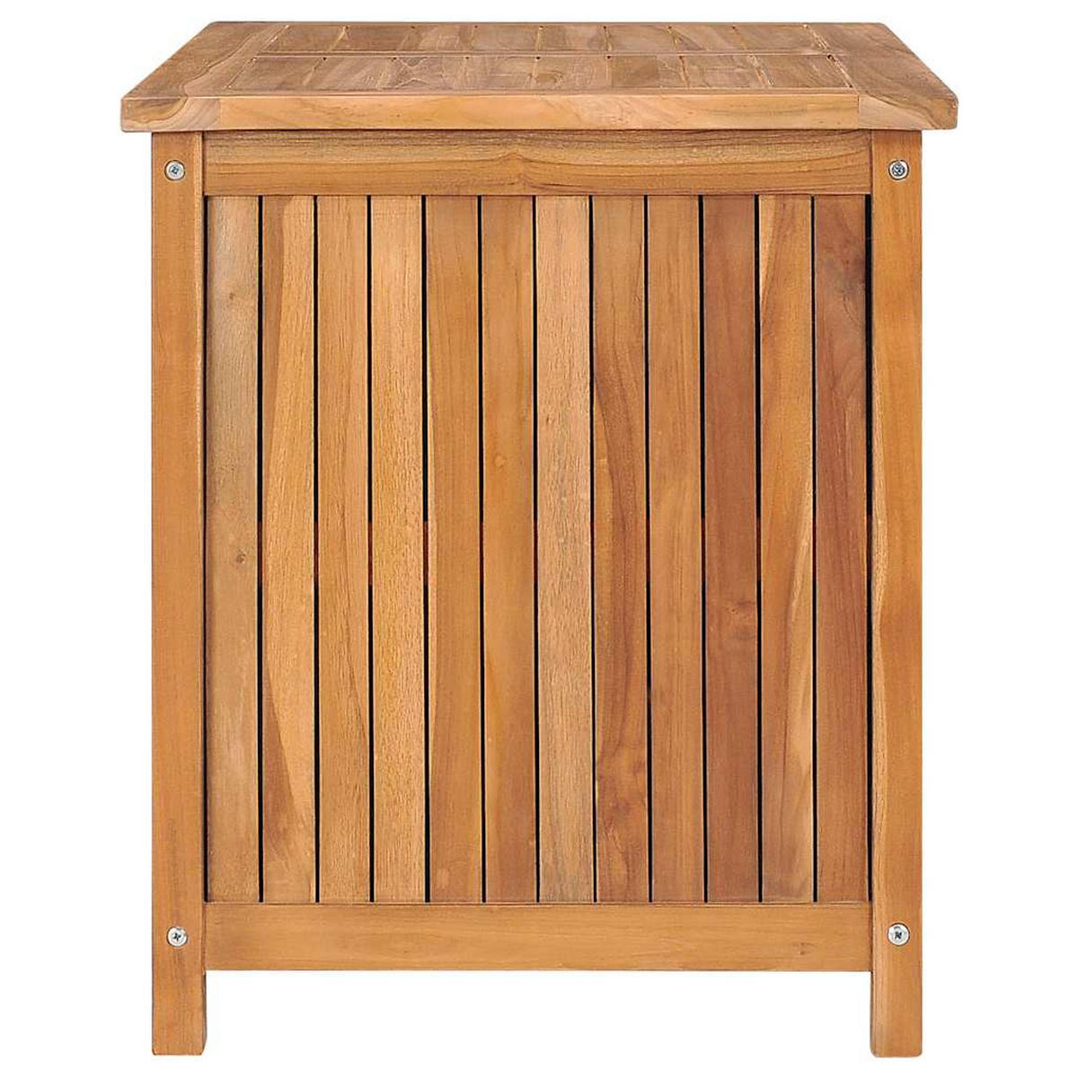 GARTENBOX 90x50x58 cm Massivholz Teak - Braun, Holz (90/58/50cm) - furnicato