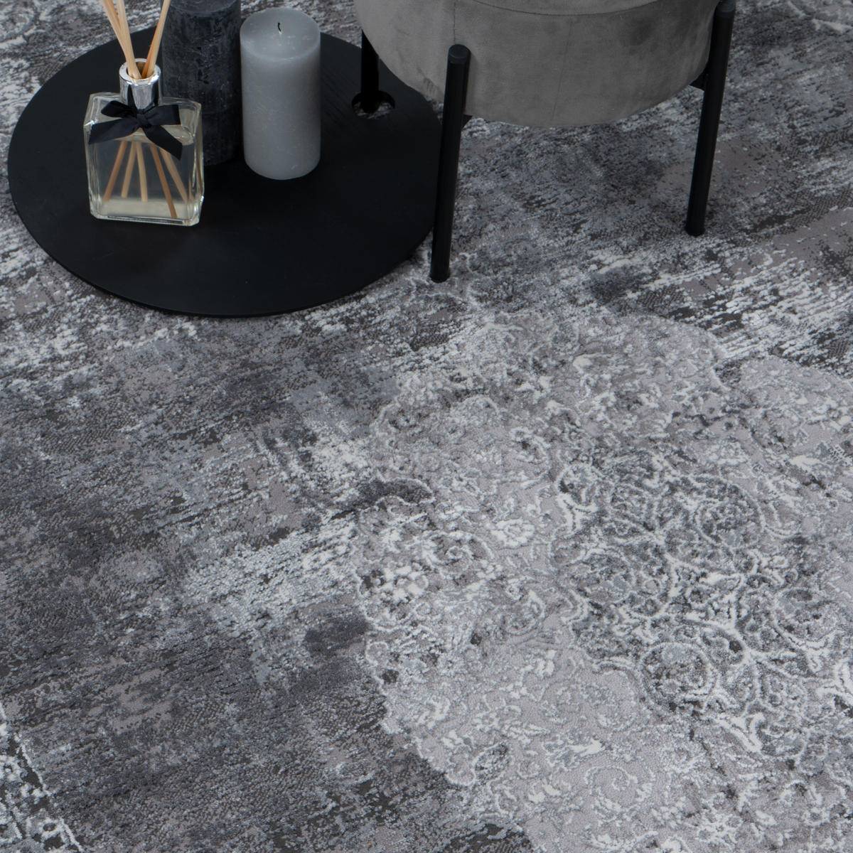 VINTAGE-TEPPICH ALEGRA 160/230 cm Grau - Taupe, Naturmaterialien/Textil (160/230cm) - Consilio Concept