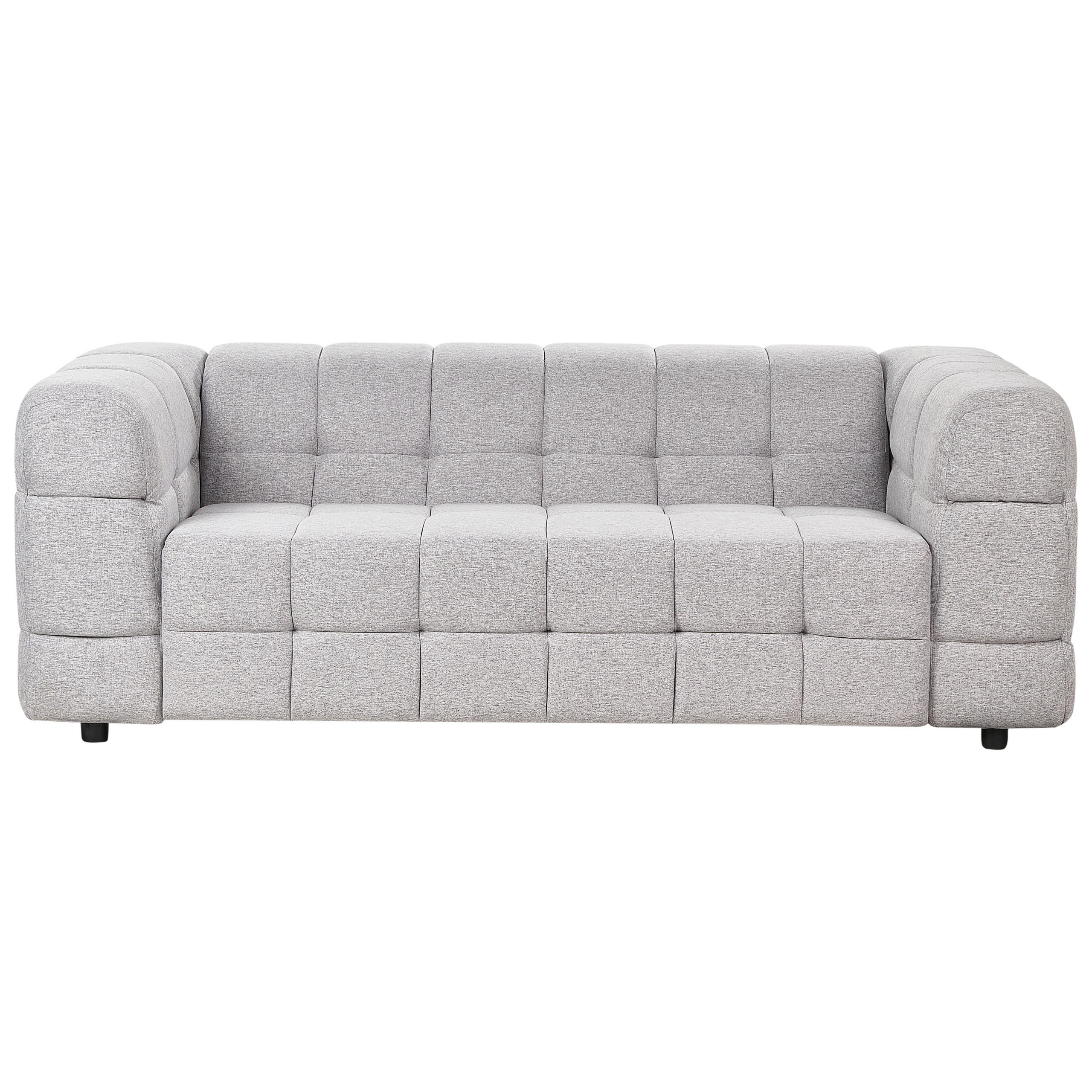 3-SITZER-SOFA hellgrau Mullola - Grau, Textil (227/77/103cm) - Beliani