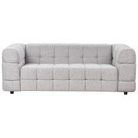 3-SITZER-SOFA hellgrau Mullola - Grau, Textil (227/77/103cm) - Beliani