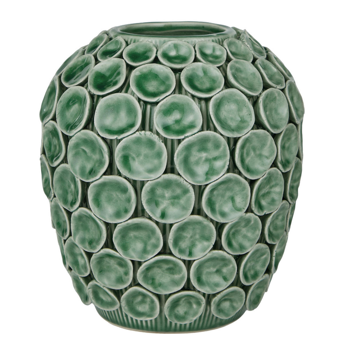 VASE Enchanted Forest Erdbeere - Türkis, Stein (18cm) - Butlers