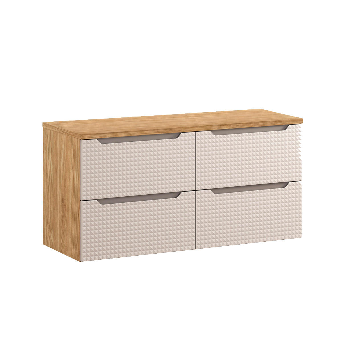 Petits-meubles SKŘÍŇKA POD UMYVADLO 120cm Mallory Béžová a dřevo