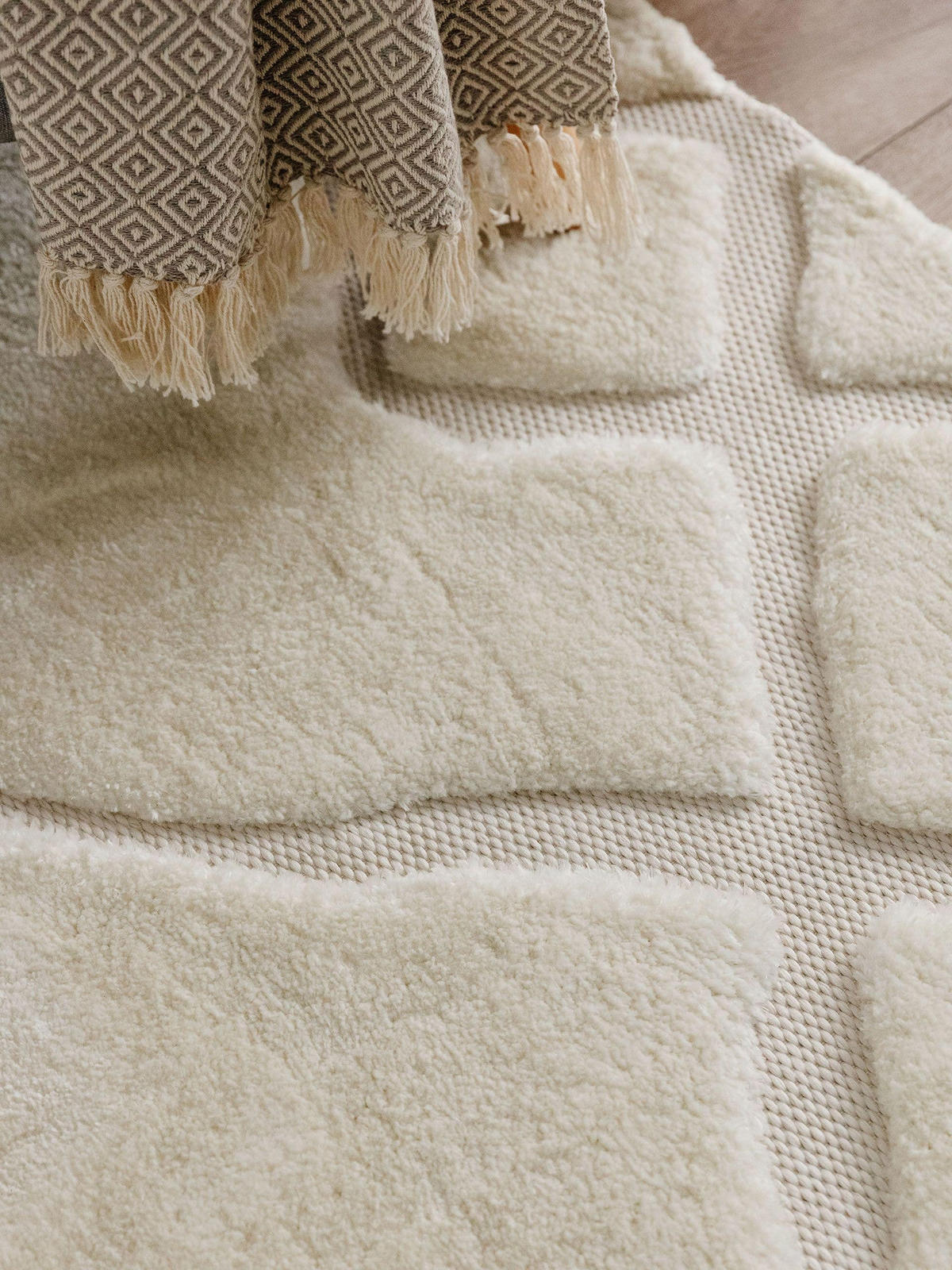 TEPPICH Elvy Cream 200x300 cm - Creme, Kunststoff (200/300cm) - benuta