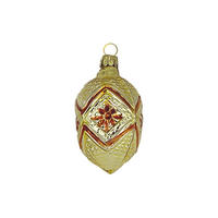 CHRISTBAUMSCHMUCK Ornamentei gold 6 cm - Multicolor, Metall (0.1/6/0.1cm)