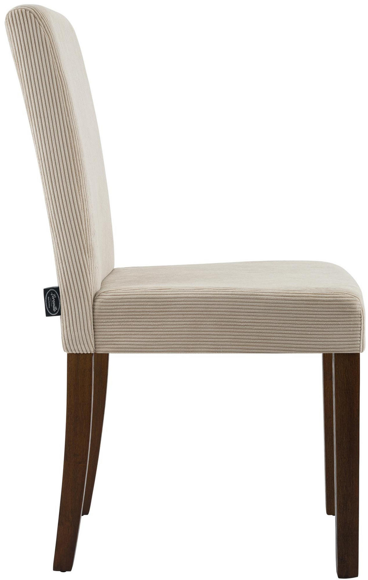 ESSZIMMERSTUHL 2er Set Dalan Cord Hellbraun Antik-Dunkel Wohnzimmerstuhl - Hellbraun, Textil (41/91/47cm) - DELUKE