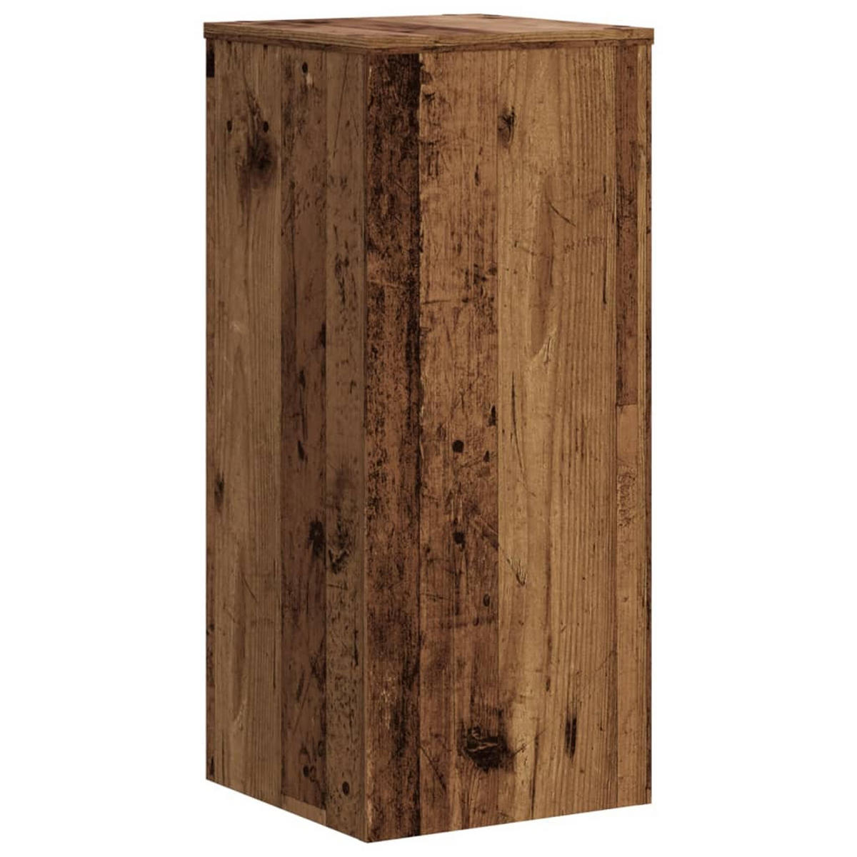PFLANZENSTÄNDER 2Er Set Altholz-Optik 30/30/70 Cm Holzwerkstoff - Braun, Holzwerkstoff (30/70/30cm) - vidaXL